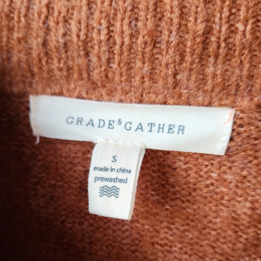 Grade & Gather Brown Women's Turtleneck Sweater - Picture 2 of 7